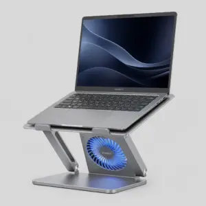 Portable 2‑in‑1 Laptop Stand & Cooling Pad